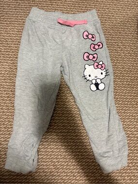 Girls size 4T Hello Kitty Light Gray Pants
